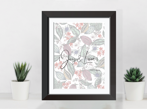 Cacao Joy & Love Print