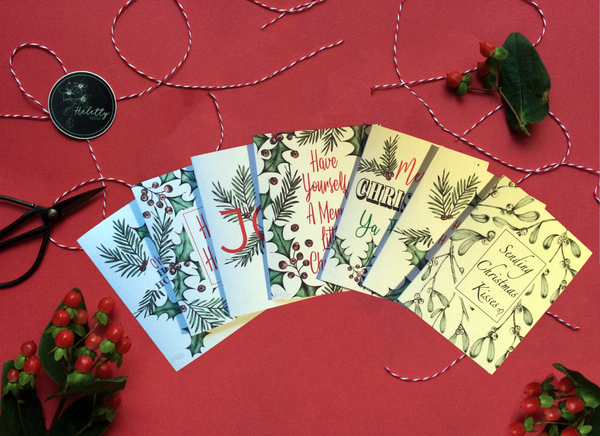 Multi Set of 7 Holiday Cards