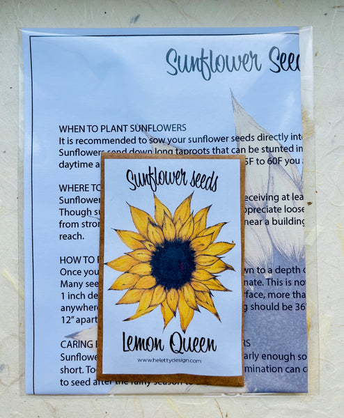 Sunflower Seeds - Lemon Queen