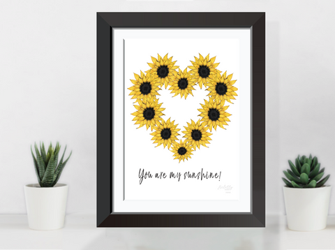 Sunflower Heart  Print