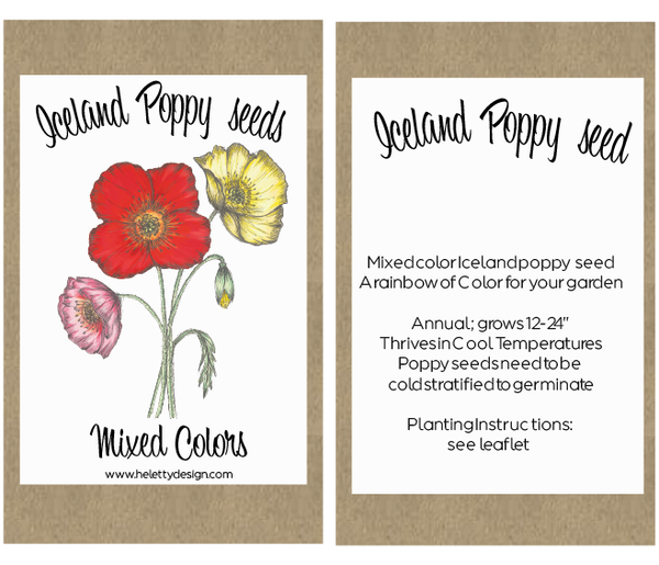 Iceland Poppy Seeds - Mixed Colors